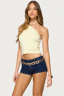 Top halter tejido hollis de Edikted en Tops para argentina