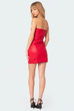 Mini vestido may cuero sintético de Edikted en Vestidos para argentina