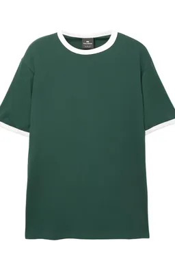 Remera ribs con contraste de Pull&Bear en Remeras y Polos para argentina