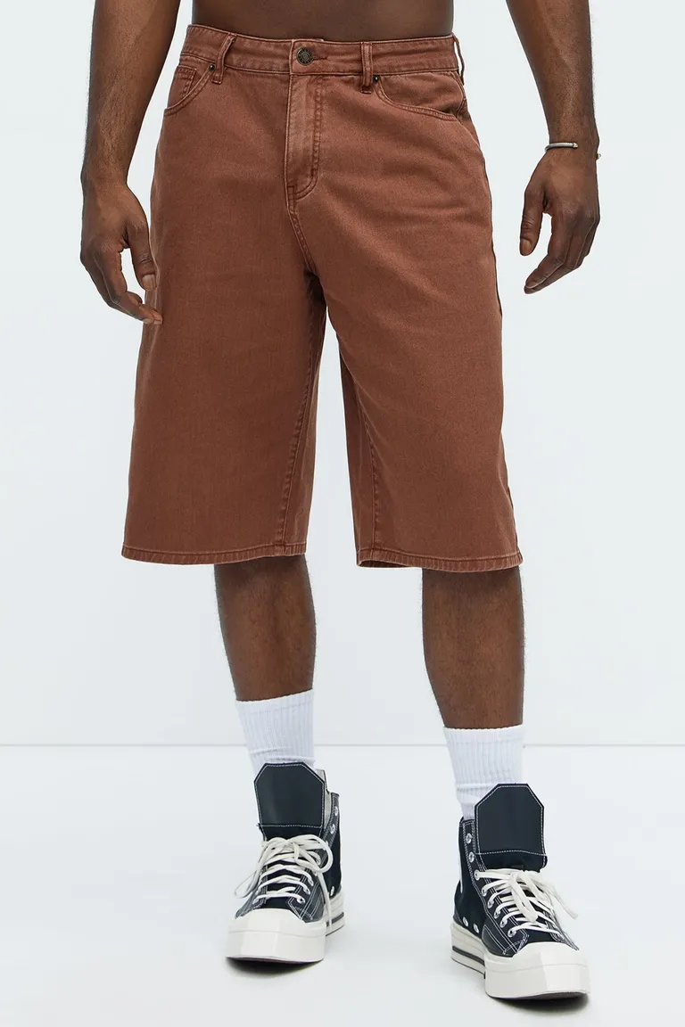 Short denim baggy lucas de Fashion Nova en Bermudas y Shorts para argentina