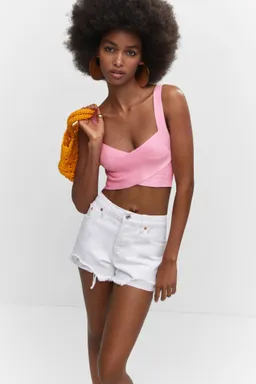 Top tejido cruzado de Mango en Tops para argentina