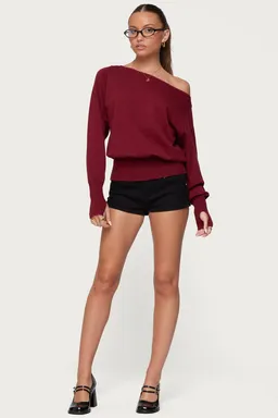 Short jagger tiro bajo denim de Edikted en Shorts para argentina
