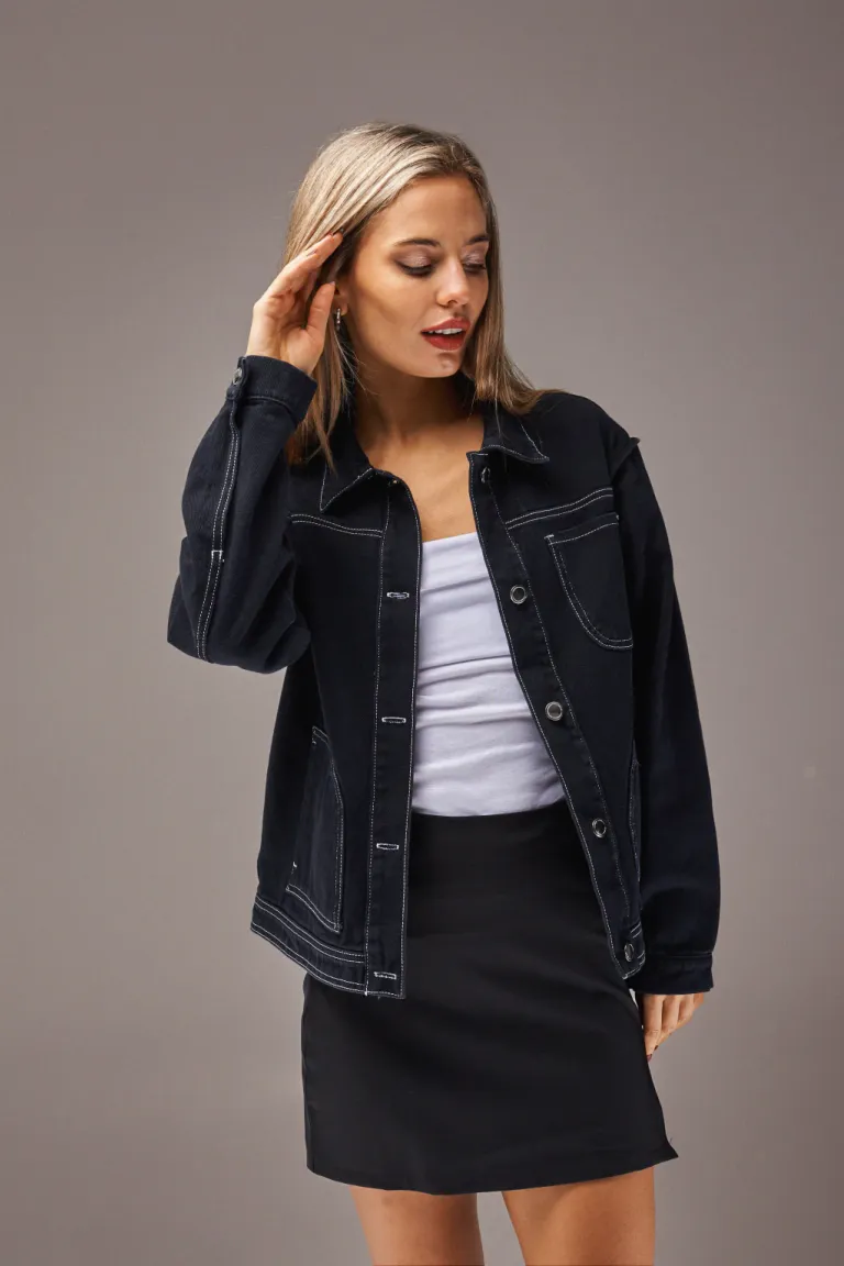 Chaqueta de abrigo de diseño femenino y elegante con cierre y bolsillos para mujer de Apricot en Chaquetas para argentina