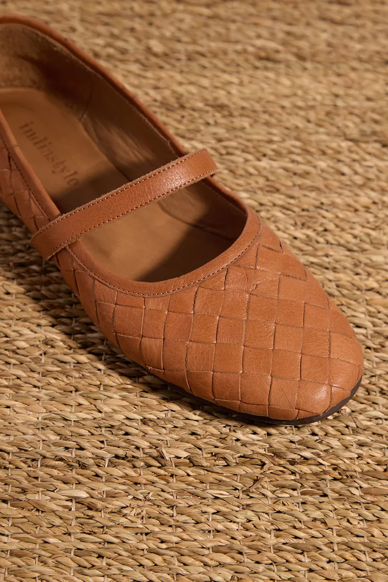 Ballerinas con diseño de entretejido y tira ajustable para mujer de Indiastyle en Ballerinas para argentina