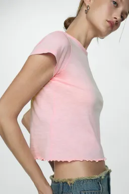 Camiseta algodón manga corta de Mango en Remeras para argentina