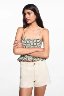 Short algodón deshilachado de Mango Teen en Shorts para argentina