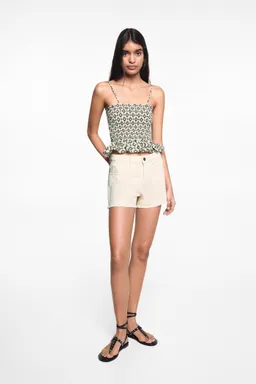 Short algodón deshilachado de Mango Teen en Shorts para argentina