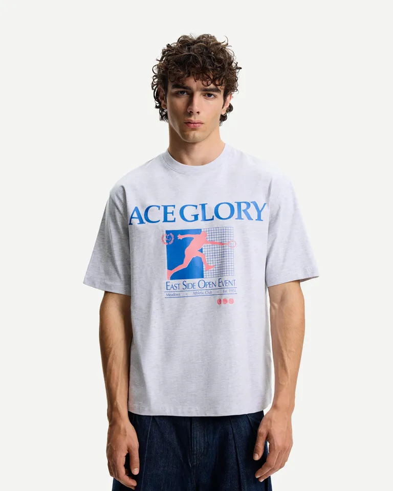 Remera manga corta estampada de Bershka en Remeras y Polos para argentina