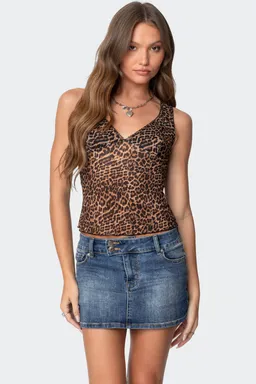 Top laur estampado leopardo de Edikted en Tops para argentina