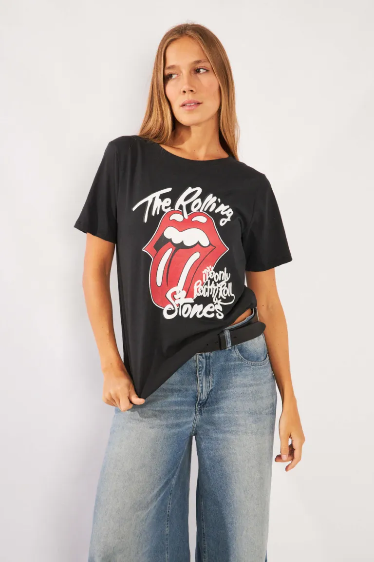 Remera de algodón con estampa The Rolling Stones de Belle en Remeras para argentina