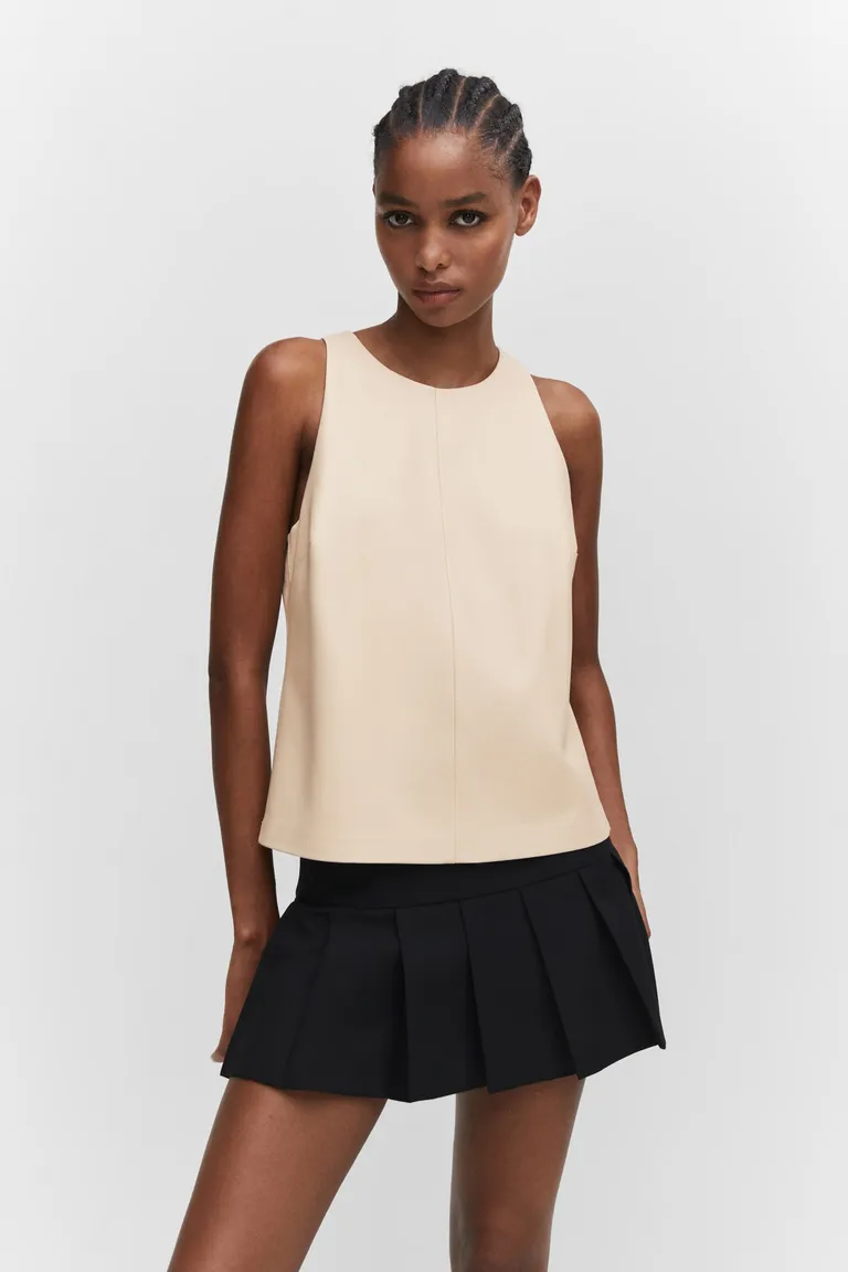 Top efecto cuero de Mango en Tops para argentina