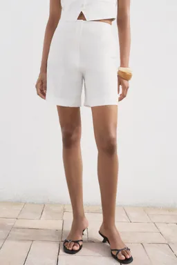 Shorts rectos lino de Mango en Shorts para argentina