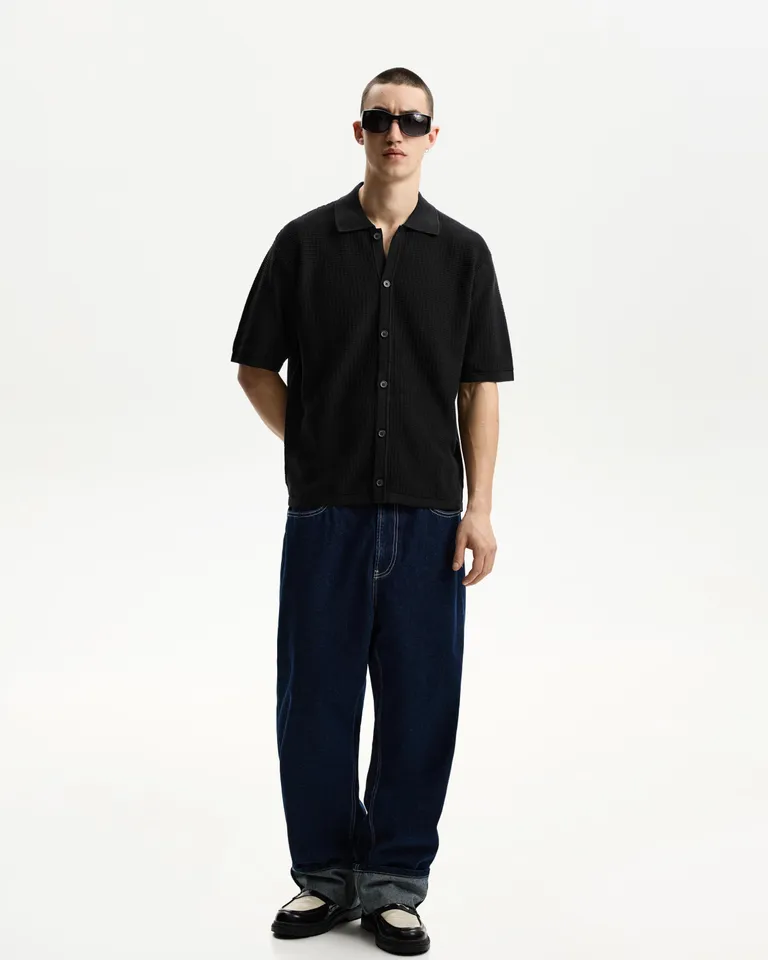 Camisa manga corta estructurada de Bershka en Camisas para argentina