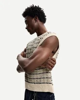 Chaleco rayado de Bershka en Buzos y Sweaters para argentina
