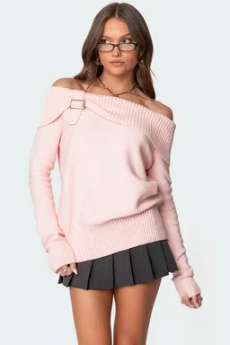Sweater marilyn con hebilla de Edikted en Buzos y Sweaters para argentina