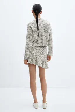 Falda tweed asimétrica de Mango en Faldas para argentina