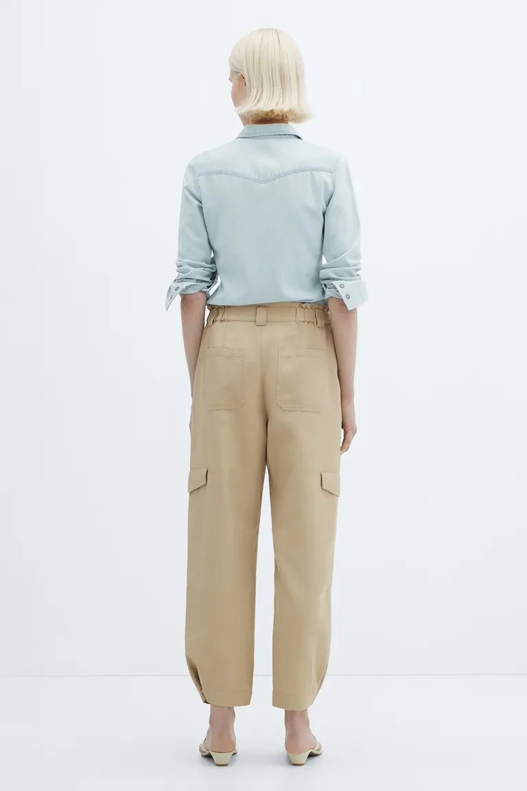 Pantalón cargo lino de Mango en Pantalones para argentina