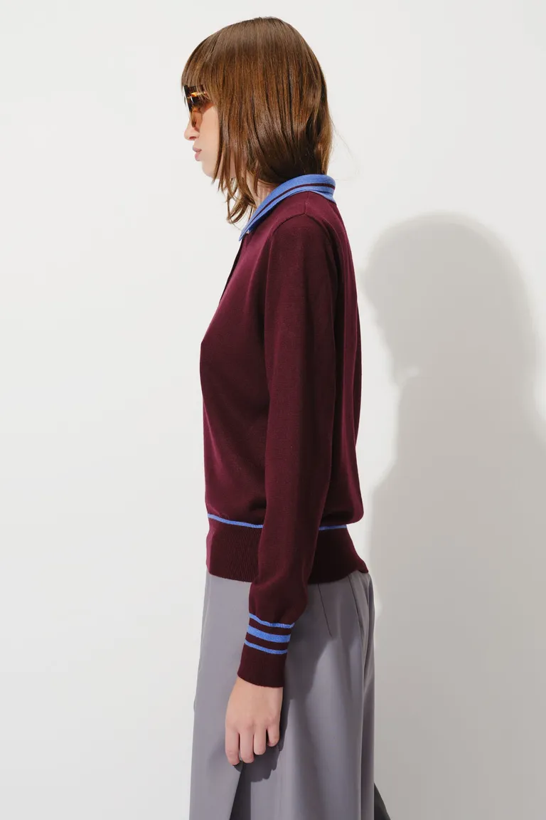 Sweater de tejido con cartera corta y cuello a contratono de mangas largas de Mishka en Buzos y Sweaters para argentina