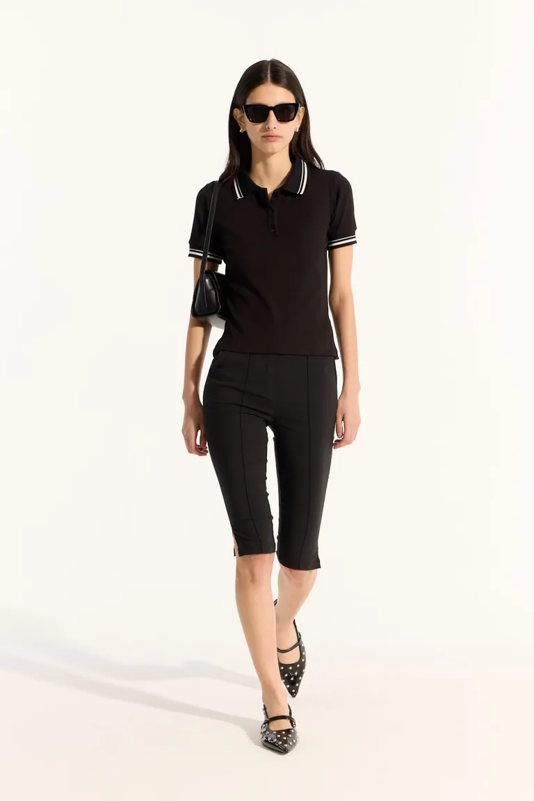 Remera polito de manga corta con detalles en cuello y puños de Portsaid en Remeras para argentina