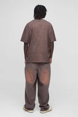 Remera oversized hombre efecto lavado de Boohooman en Remeras y Polos para argentina