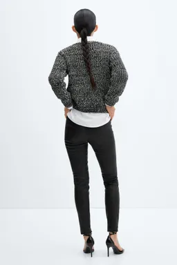 Sweater jaspeado cuello redondo de Mango en Buzos y Sweaters para argentina