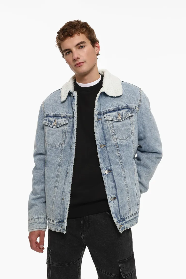 Campera denim con corderito de Lefties en Abrigos y Camperas para argentina
