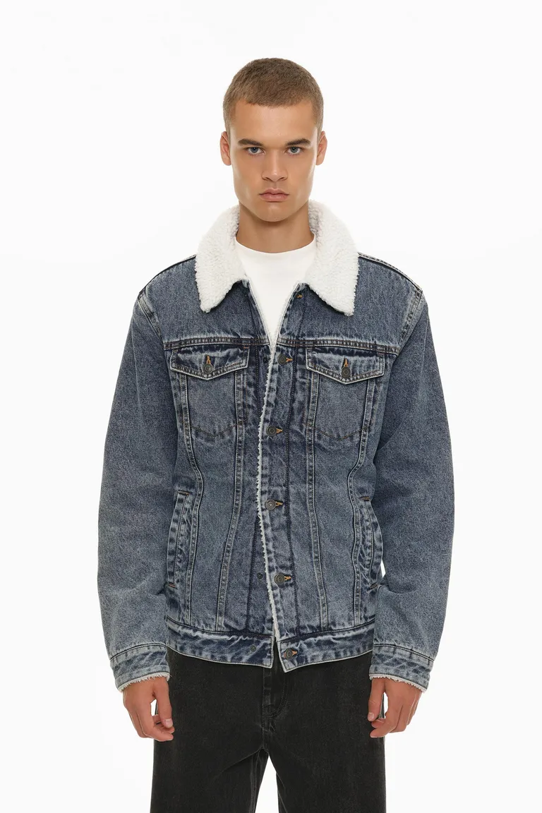 Campera denim con corderito de Lefties en Abrigos y Camperas para argentina