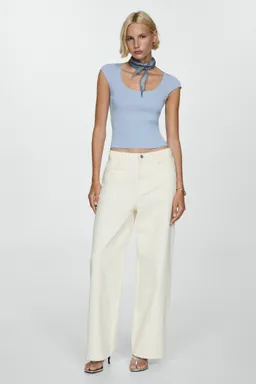Top punto fino canalé de Mango en Tops para argentina