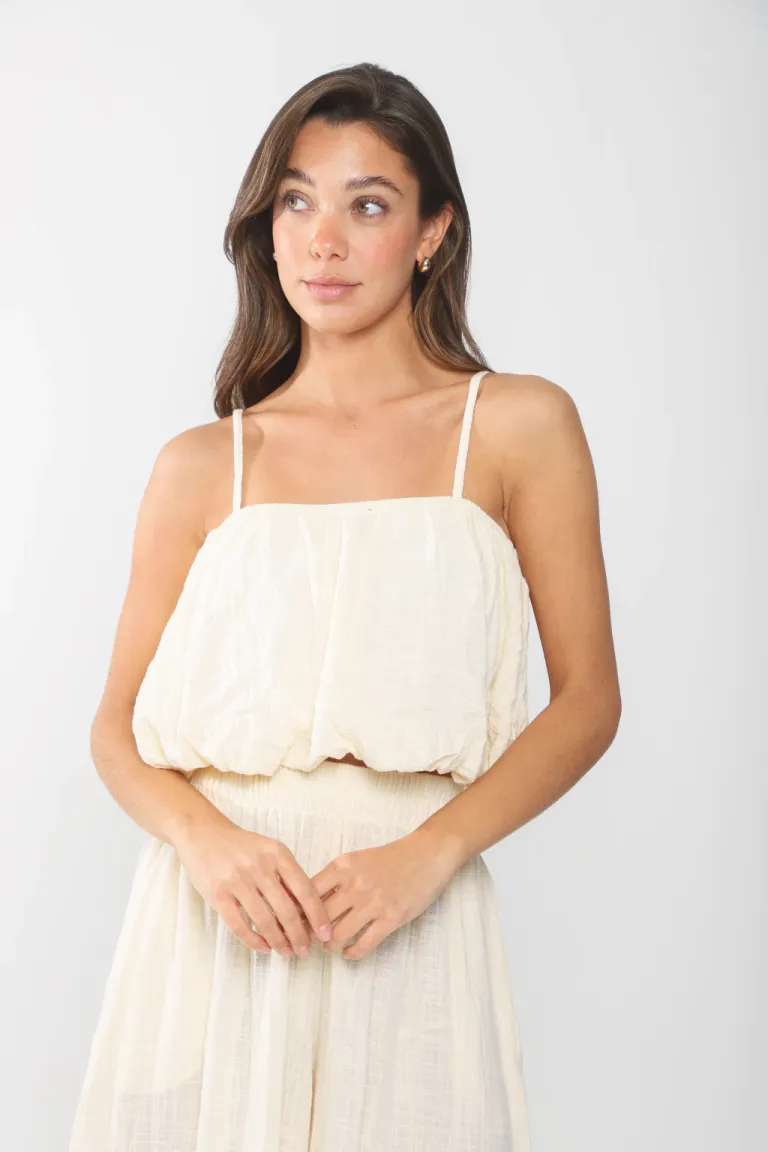 Top de Diseño Tipo Globo en Color Negro para Mujer de Belle en Tops para argentina