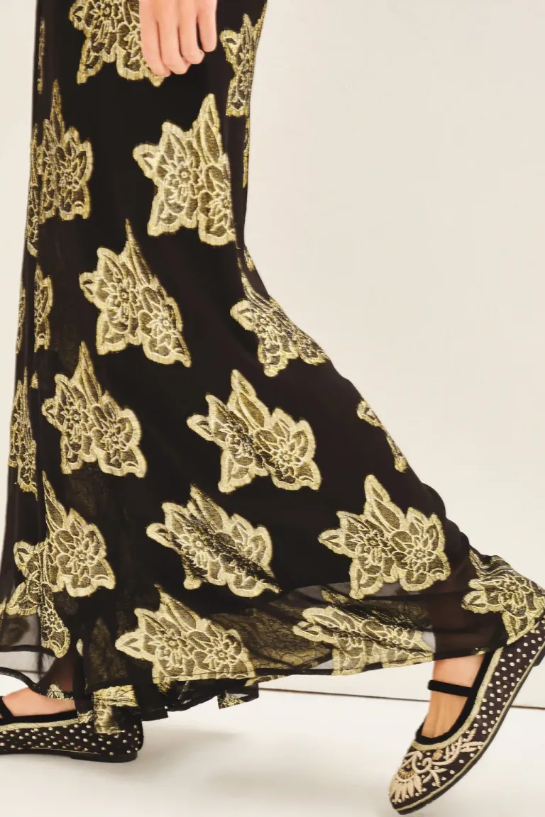 Pantalón estampado de corte amplio y elástico en la cintura de Rapsodia en Pantalones para argentina