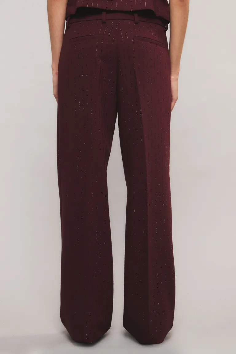 Pantalón sastrero de corte recto con tiro medio y bolsillos laterales para mujer de Kosiuko en Pantalones para argentina