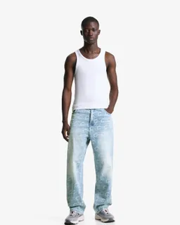Jeans holgado jaquard de Bershka en Pantalones para argentina