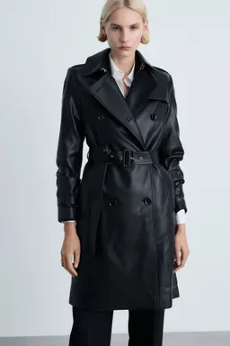 Trench efecto cuero de Mango en Chaquetas para argentina