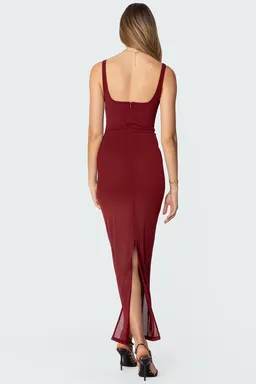 Vestido maxi body incorporado mesh de Edikted en Vestidos para argentina