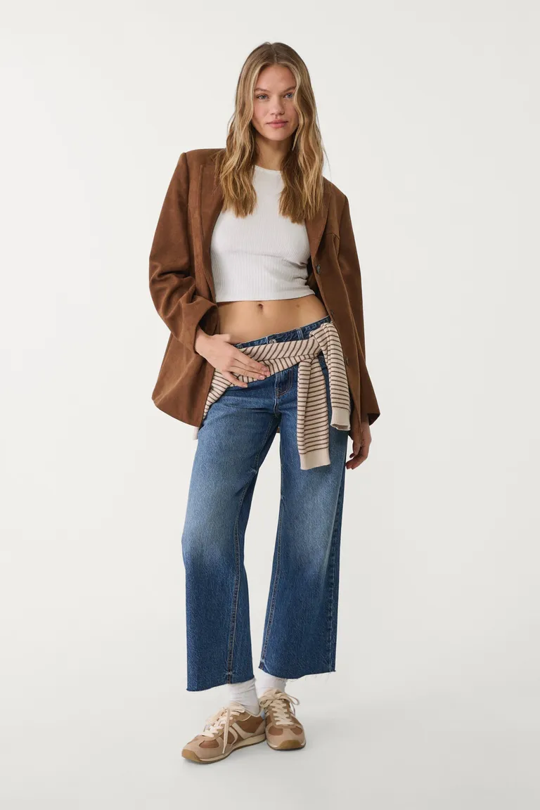 Jeans rectos cropped de Stradivarius en Pantalones para argentina