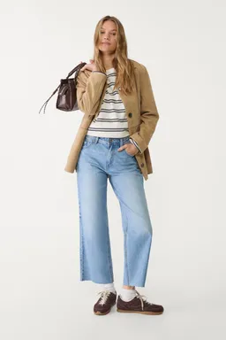 Jeans rectos cropped de Stradivarius en Pantalones para argentina