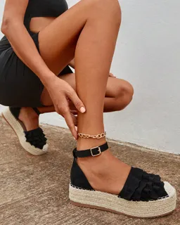 Cuñas flecos zapatos verano mujer de Cuccoo en Sandalias para argentina