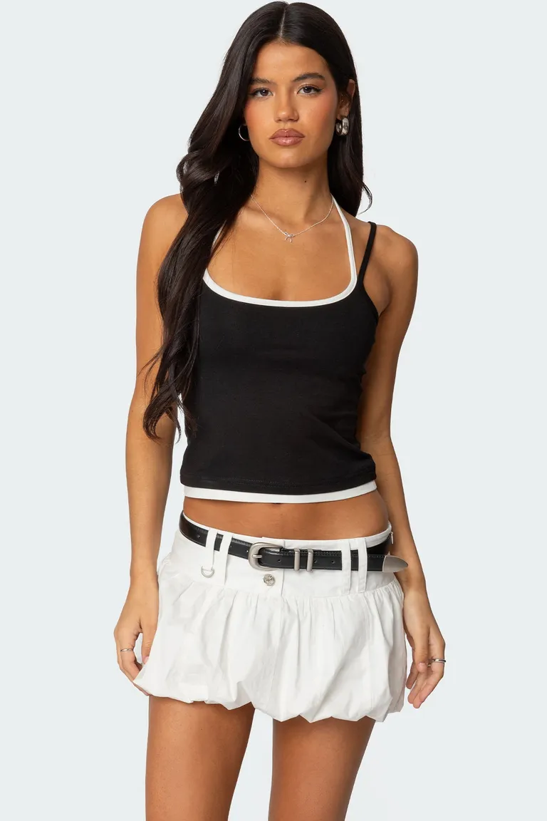 Musculosa halter con capas roya de Edikted en Tops para argentina