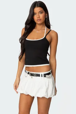 Musculosa halter con capas roya de Edikted en Tops para argentina