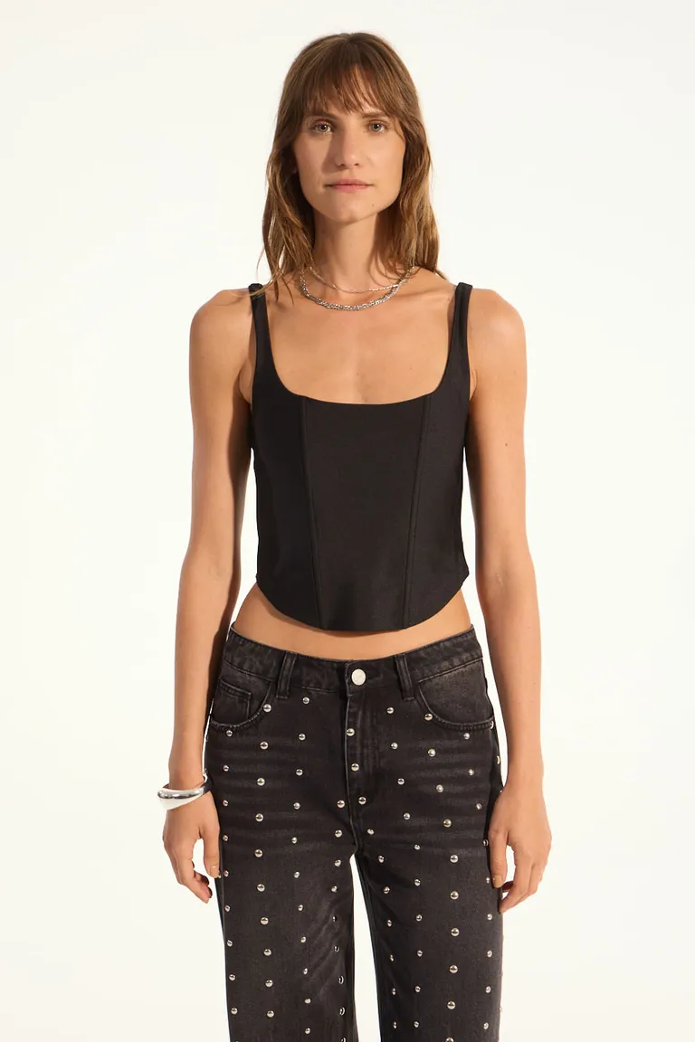 Top de diseño de corsé para mujer, versátil y de gran estilo de Portsaid en Tops para argentina