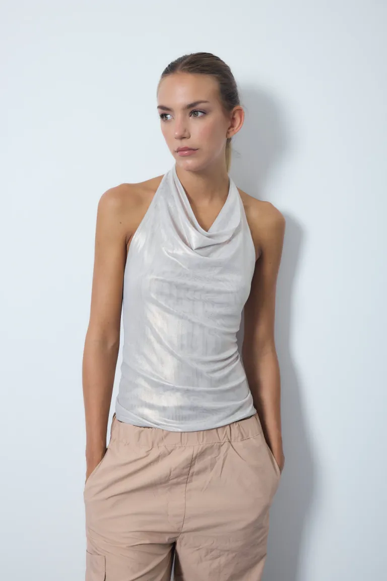 Blusa Drapeada Metalizada de Audaz en Blusas para argentina