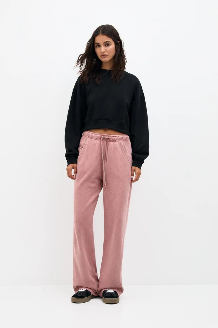 Pantalón chándal wide leg de Pull&Bear en Pantalones para argentina