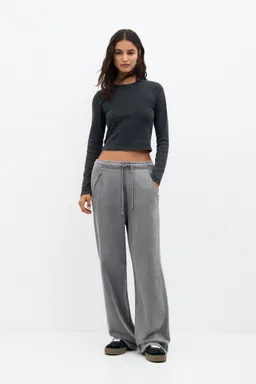 Pantalón chándal wide leg de Pull&Bear en Pantalones para argentina