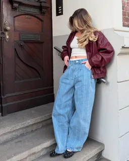 Cazadora efecto cuero de Bershka en Chaquetas para argentina