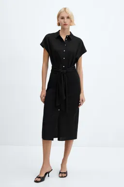 Vestido camisero con lazo de Mango en Vestidos para argentina