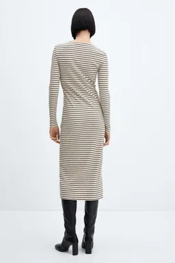 Vestido canalé rayas de Mango en Vestidos para argentina