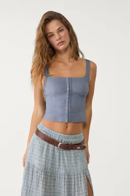 Top corset con tirantes de Stradivarius en Tops para argentina