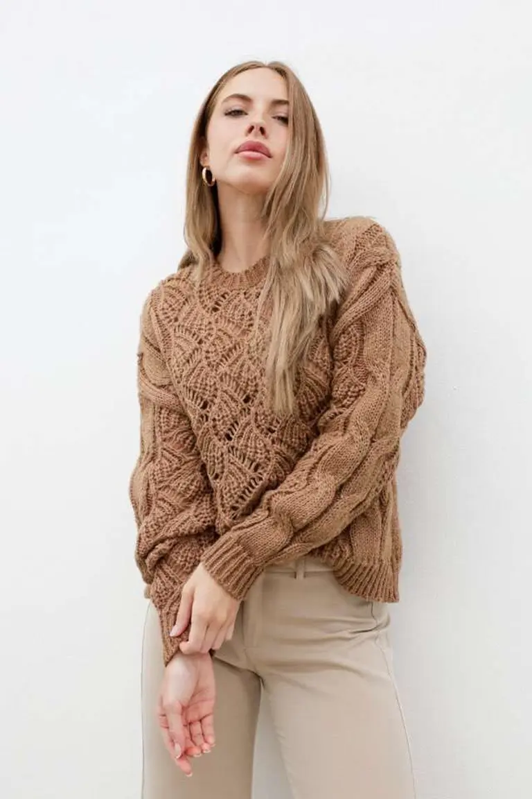 Sweater Tramado Tejido de Hesed en Buzos y Sweaters para argentina