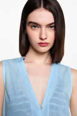 Chaleco largo algodón de Mango Teen en Chalecos para argentina