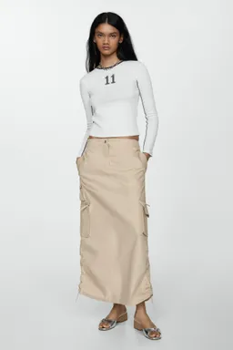 Falda parachute bolsillos cargo de Mango en Faldas para argentina